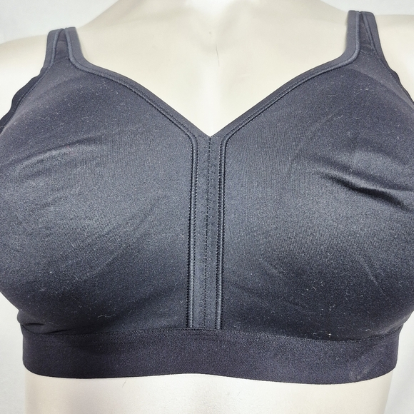42DD Soma Enhancing Full Coverage Wireless Unlined Wire Free Bra Black NWT - Picture 2 of 8